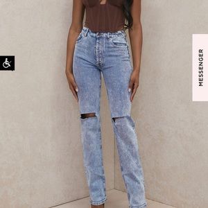 Tate BLUE VINTAGE FIT ANTIQUE WASH JEANS